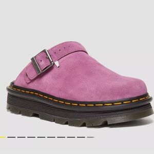 Brand New! Doc Marten Zebzag Suede Casual Slingback Platform Mule